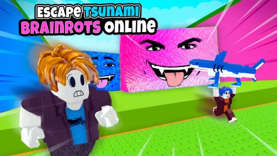 Play Escape Tsunami Brainrots Online game